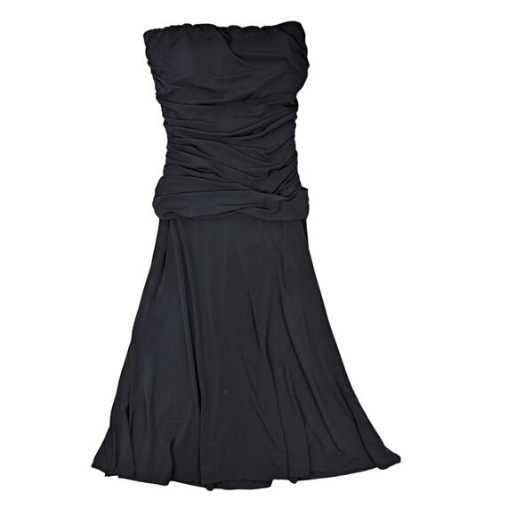 Y2K Ruched Strapless Dress - Picture 1 of 9